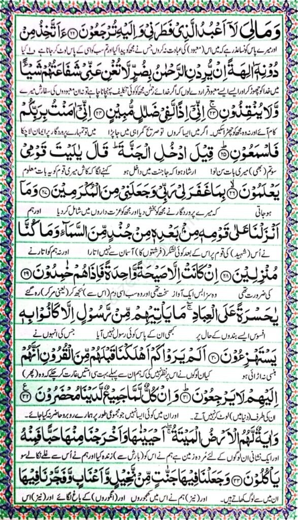 surah yaseen 3